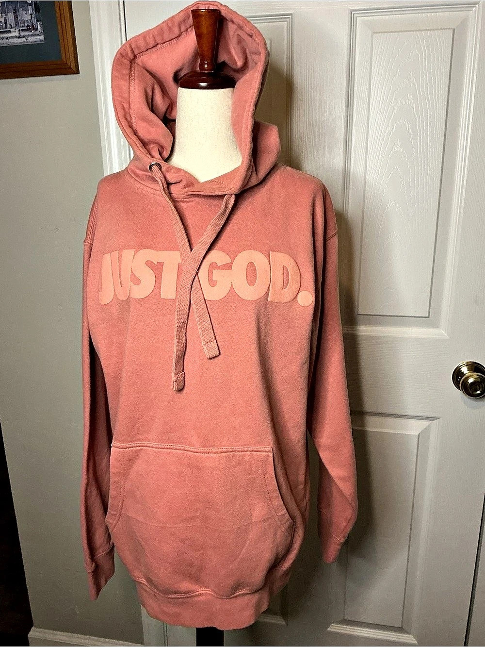 God Is Dope Just God hoodie Graphic Pullover Pink